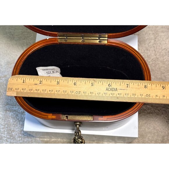 Bombay Wooden Locking Box Watch Jewelry Valet Classic New - Picture 5 of 13